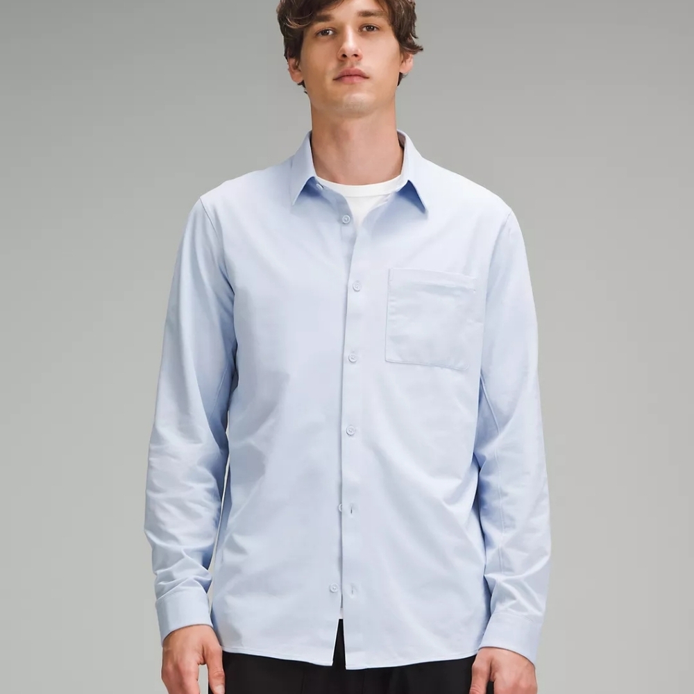 Men's Light Blue Long Sleeve Shirt